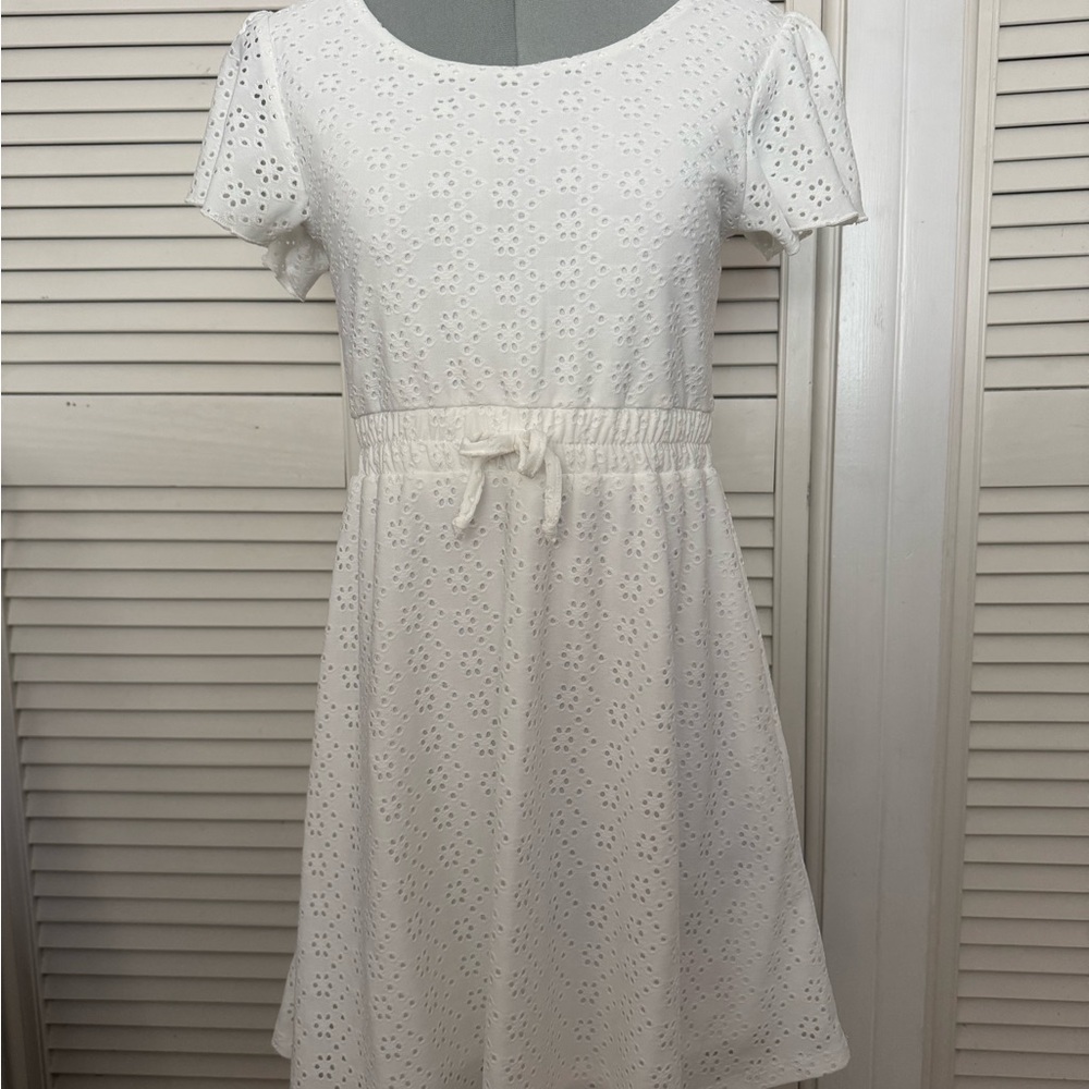 Trixxi White Eyelet Mini Dress